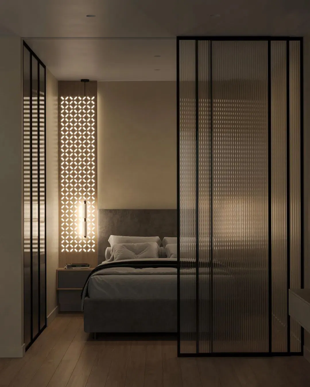 Narrow Villa House Slide Stacker Doors Aluminium 3 Panel Sliding Door Low E Glass Thermal Break Patio Glass Sliding Door Narrow-Framed Glass Doors, Terrace Door