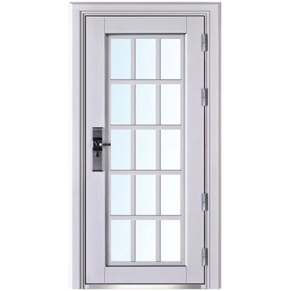 Half Glass Lite French Black Apartment Entrance Dutch Popular Steel Door