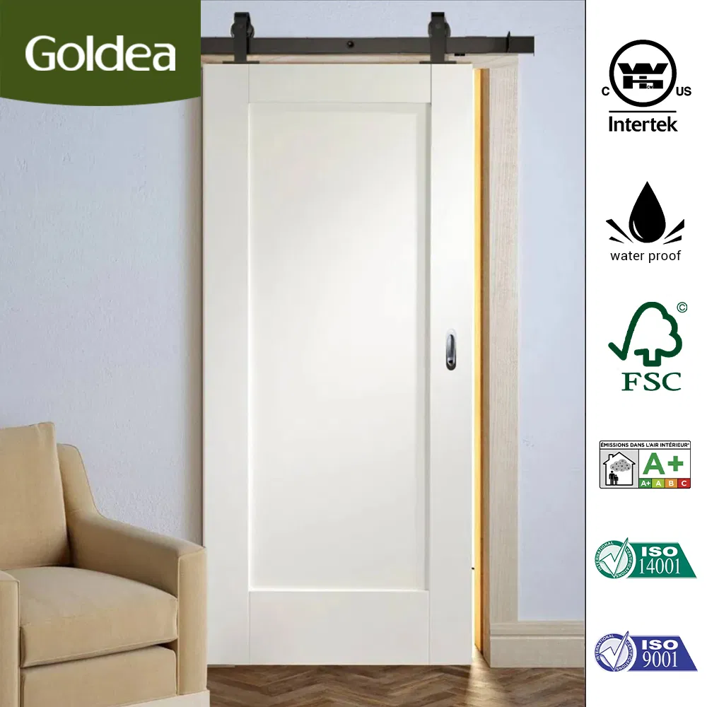 High Quality Hot Sale European Design White Exterior Interior Bathroom Bedroom Inernal Sliding Door Barn Door
