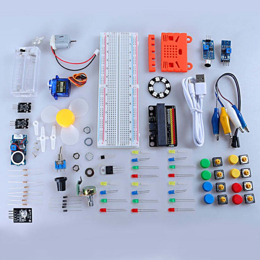 Programming Electronic Component Starter Kit Stem Creative Scientific Electronics Programming Learning Educational Smart Robot Toys for Microbit Starter Kit