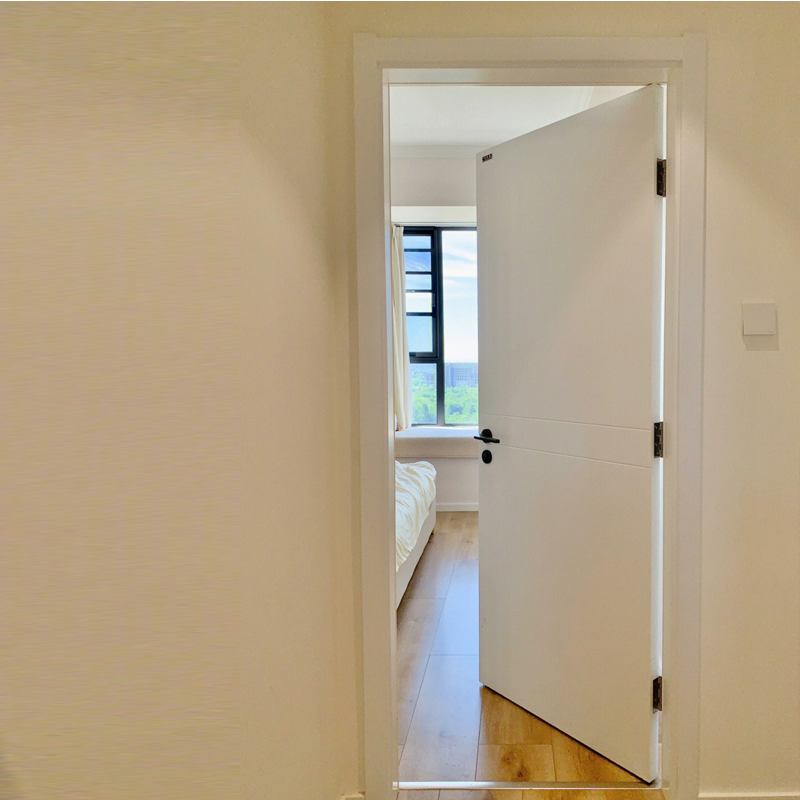 Modern Latest Design Commercial Frameless Flush Concealed Invisible Main WPC Interior Wooden Panel Room Hidden Secret Timber Door