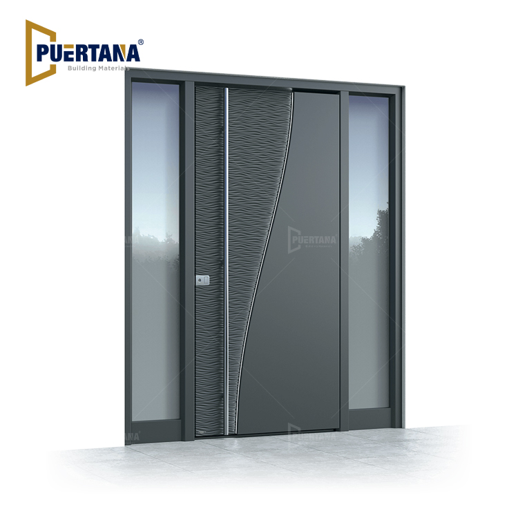 Commercial and Residential Premium Modern Bullet Resistant Aluminium Front Entry Doors Main Entrance Door