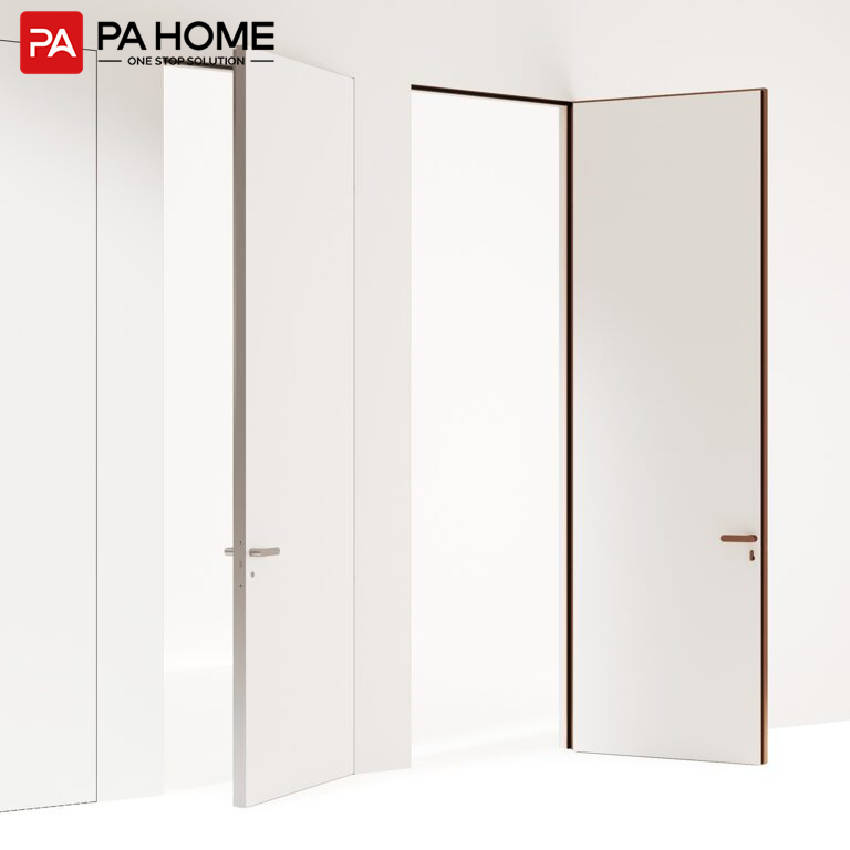 PA Custom Invisible Flush Mounted Secret Room Wooden Doors Internal Concealed Interior Frameless Hidden Door