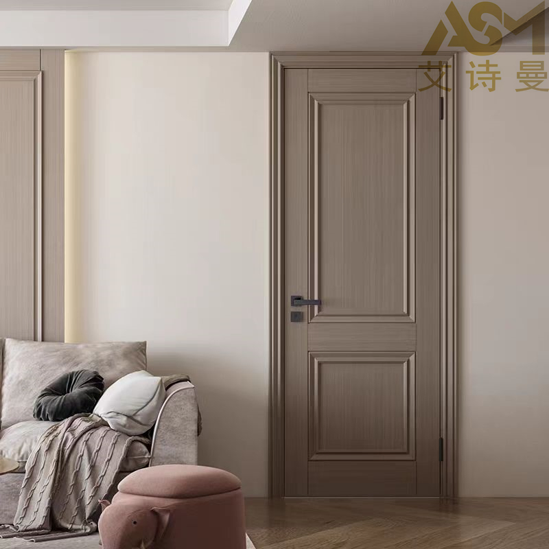 Factory Direct Custom Invisible Flush Mounted Secret Room Wooden Doors Internal Concealed Interior Frameless Hidden Arched Single Bedroom Solid Wooden Door