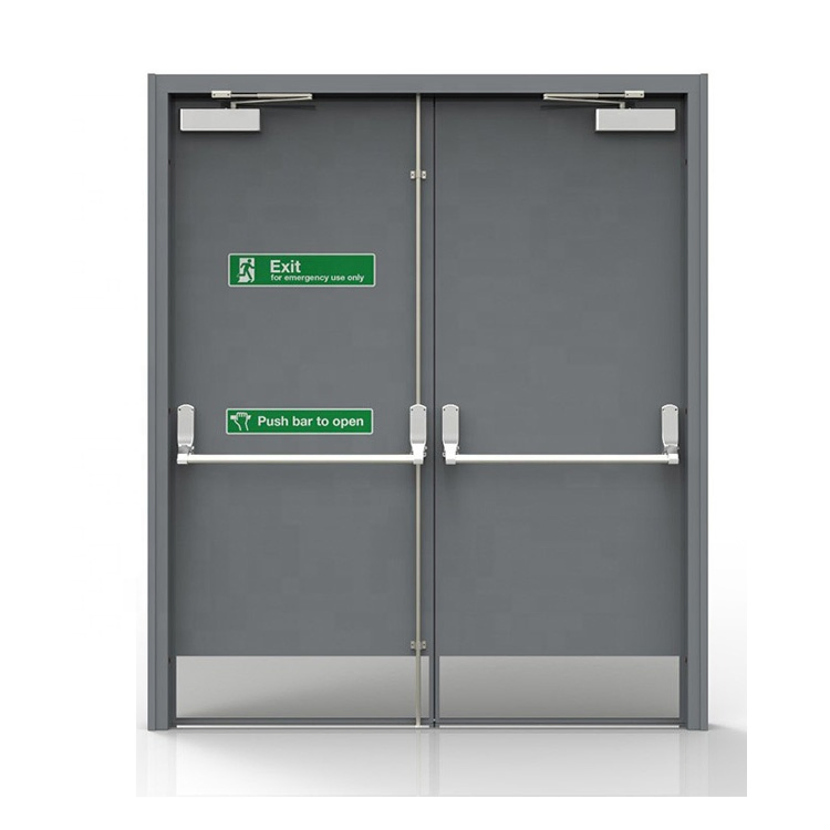 Soundproof Steel Door Hollow Acoustic Metal Steel Fireproof Door for Hotel