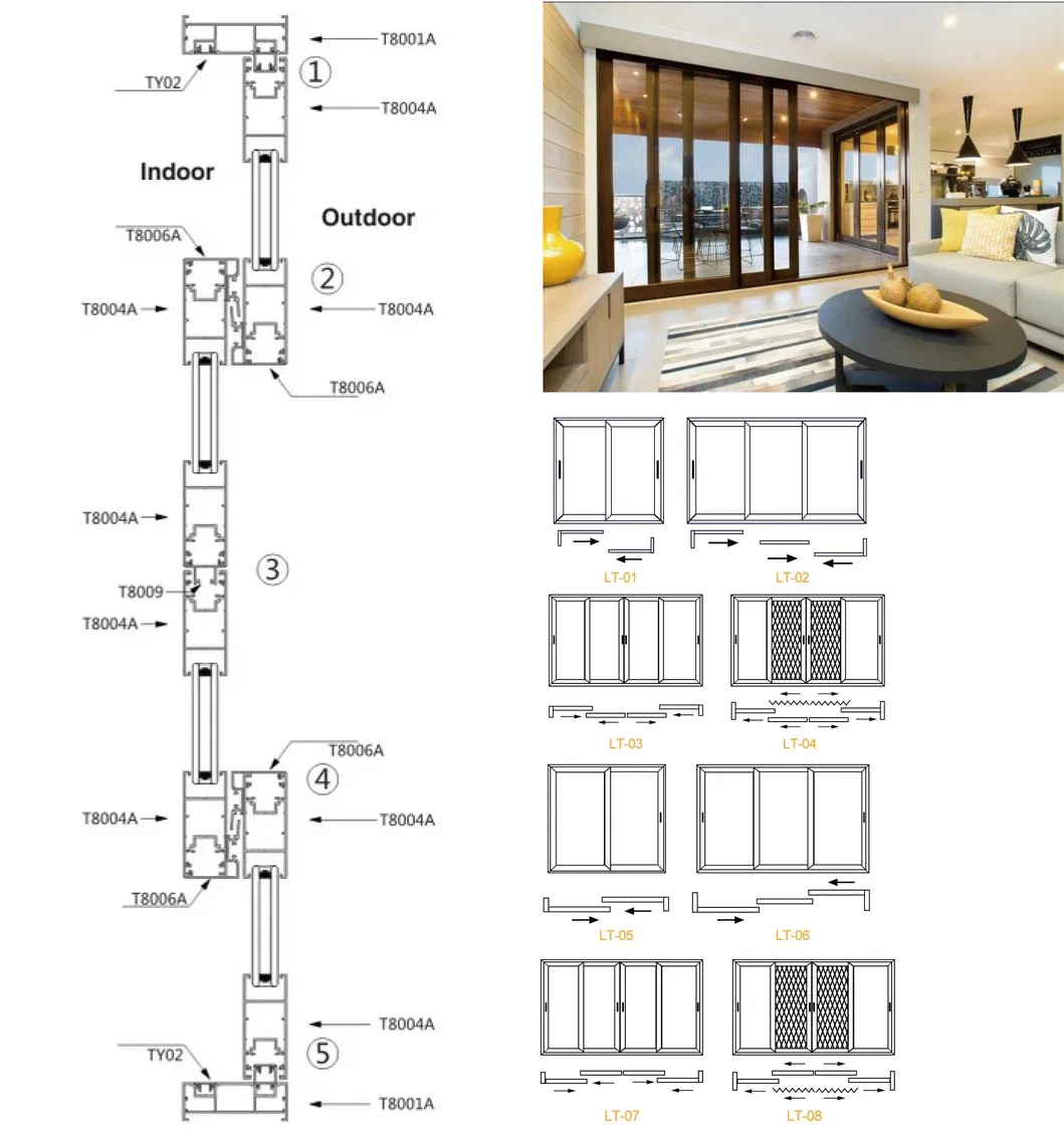 Aluminum Sliding Door Design 2
