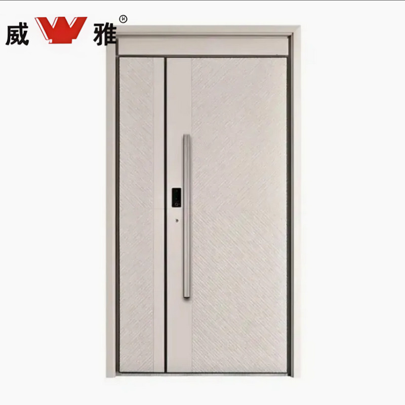 Unbreakable Protection Bullet Resistant Steel Customizable Panel and Frame Thickness Entry Door with High Capacity Loading
