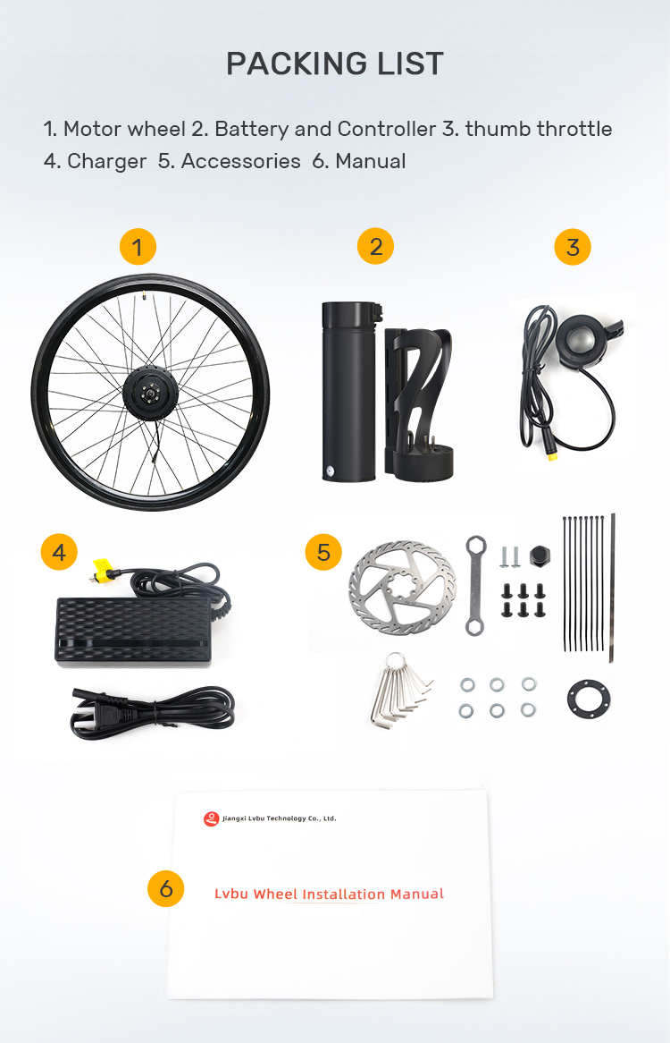 Lvbu Green Pedal 60V 72V 100g 3.0 Imotor Smart Tech Middrive Nbpower 36V 250W 350W 500W Ebike Conversion Kit Rubbee X Electric Bike Kit
