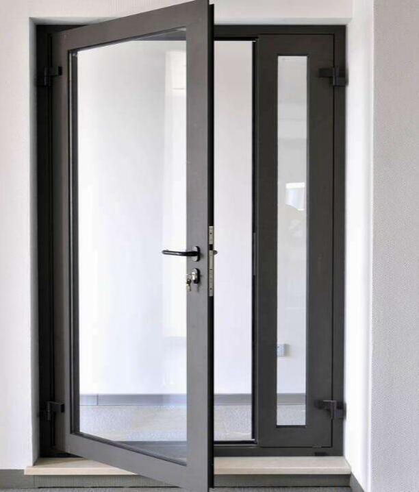 North America Cold Resistance Thermal Break Double Glazed Aluminium Casement Glass Door Hinged Door