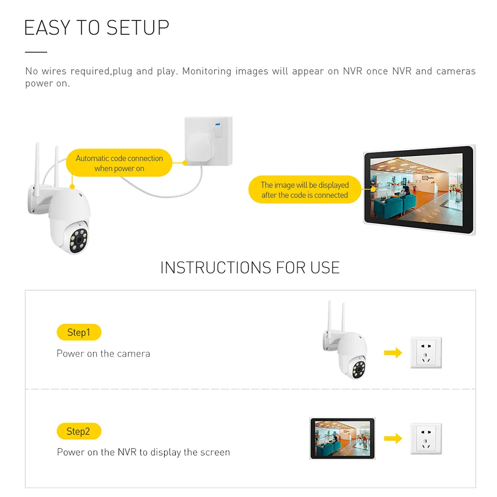 Tuya Smart 8-Channel 3MP WiFi Security Camera Kit