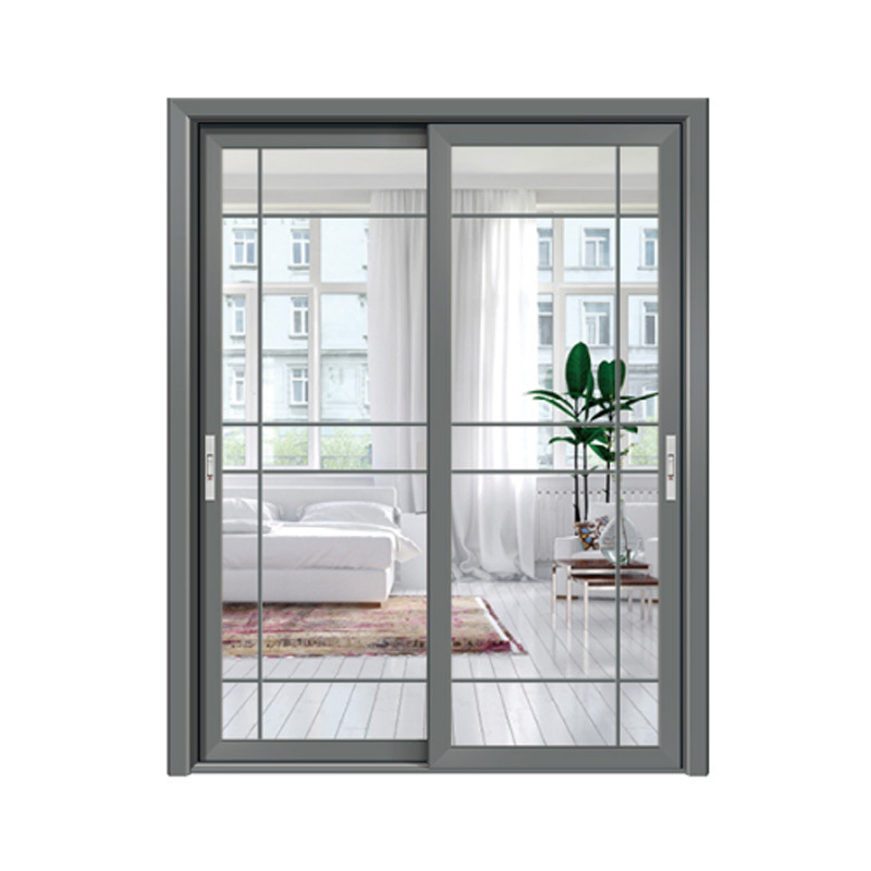 Modern Residential Patio Door Thermal Break Aluminum Double/Triple Tempered Glass Sliding Door