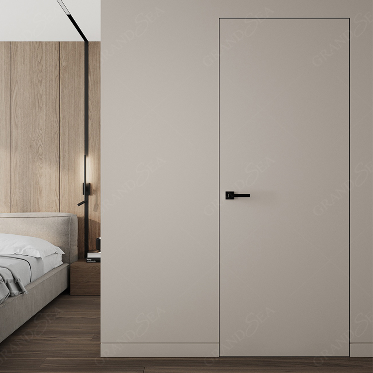 Customized Interior Hidden MDF Pocket Doors Design Sliding Cavity Barn Doors with Hidden Door Hardware