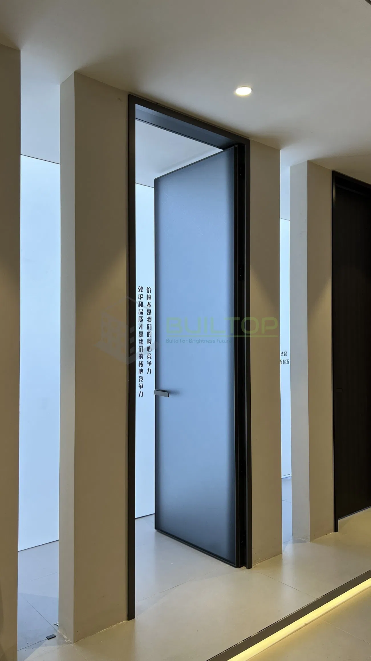 Interior Kitchen Door Aluminum Casement Dutch Glass Door Flush Modern