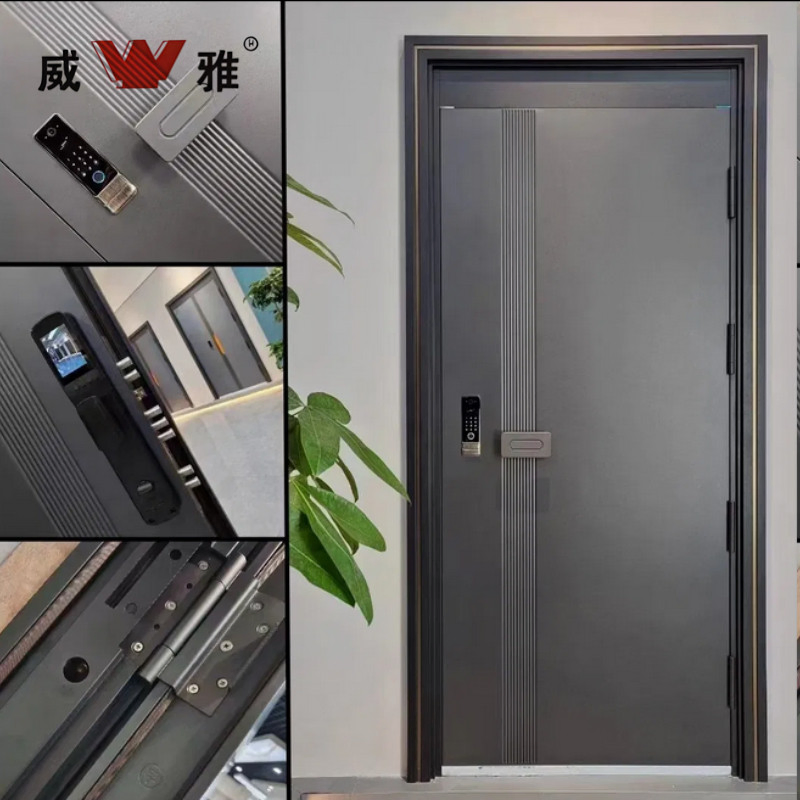 Superior Quality Steel Bullet Resistant Hotel Entrance Door with Mechanical Lockset and Multiple Finishing Choices