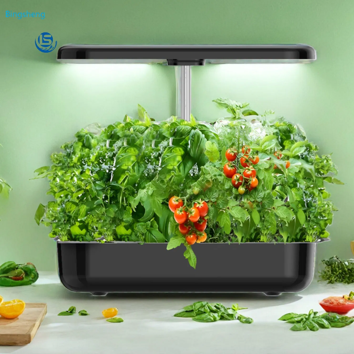 Hydroponic Grow System Kit Height Adjustable Plant Grow Light 12 Holes Smart Garden Herb Grow Pod Kit
