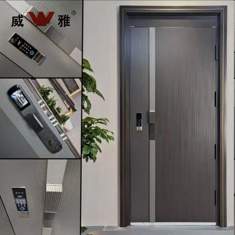 Superior Quality Steel Bullet Resistant Hotel Entrance Door with Mechanical Lockset and Multiple Finishing Choices