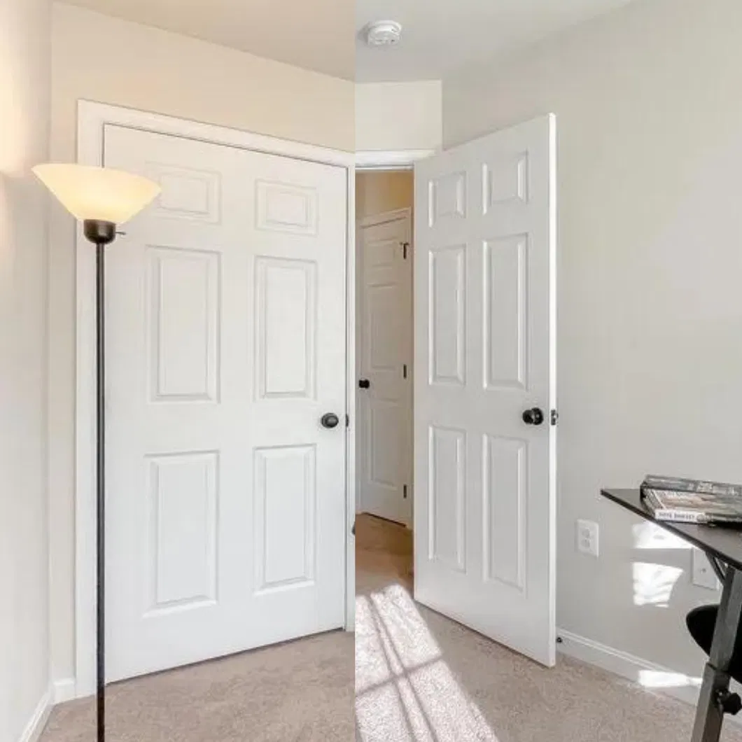 Rustic Style Interior Solid Wood Barn Door 5