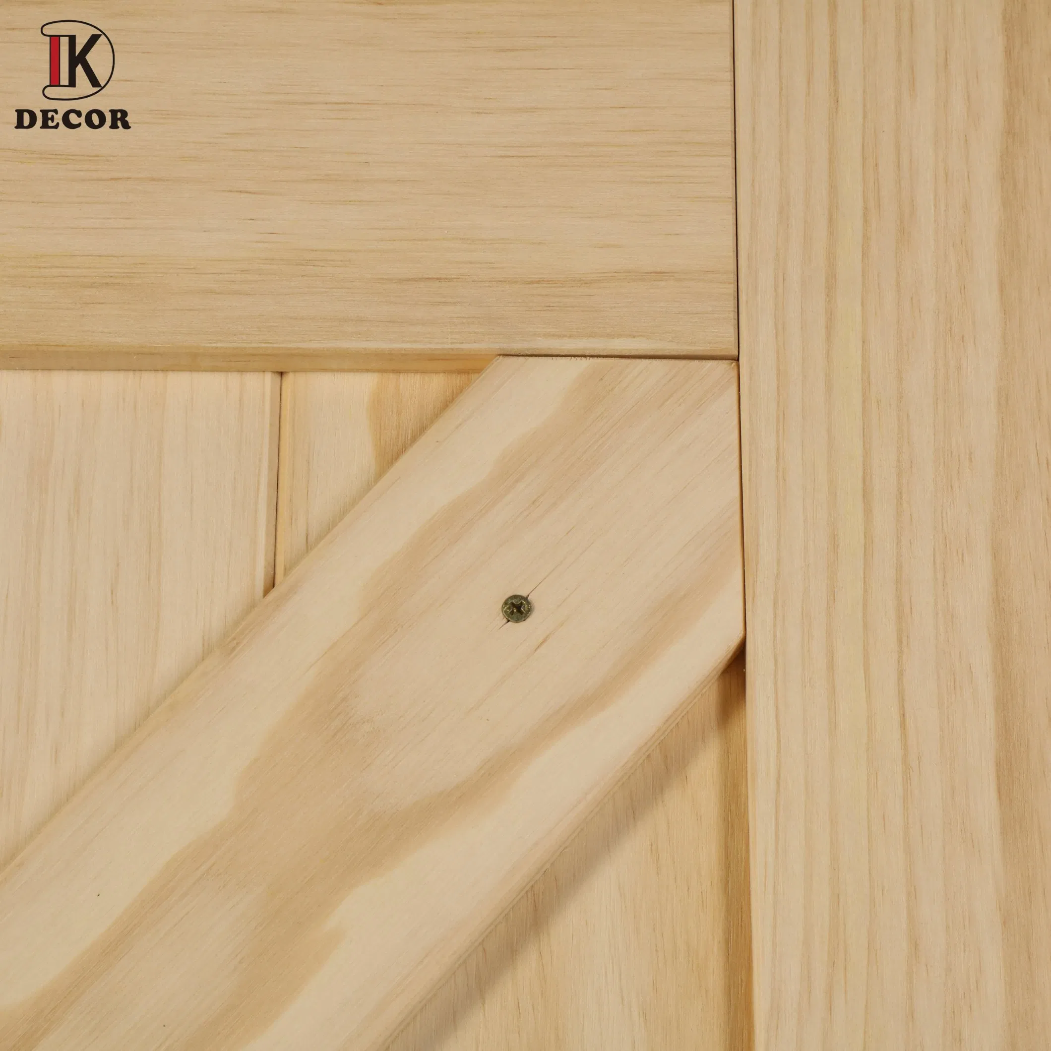 Classic K Design Knotty Alder Internal Sliding Wooden Interior Barn Door with Track System