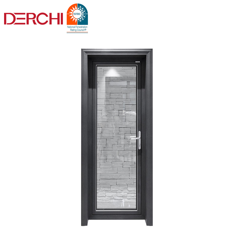 Waterproof Double-Layer Tempered Glass Bathroom Frosted Aluminium Double Casement Dutch Door Modern Toilet Door