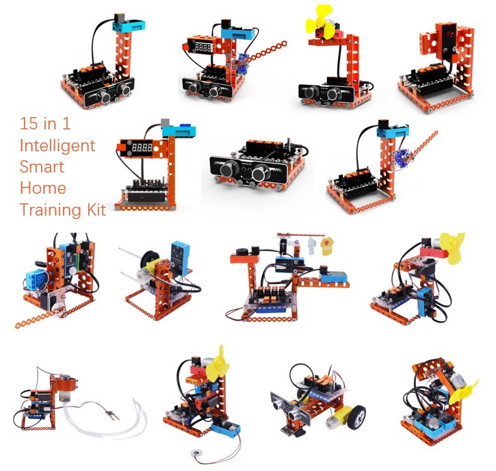 15 in 1 Stem Educational Building Kit Programmable Ai Smart Home Inventor Dly Robotics Kit for Kids School Classroom