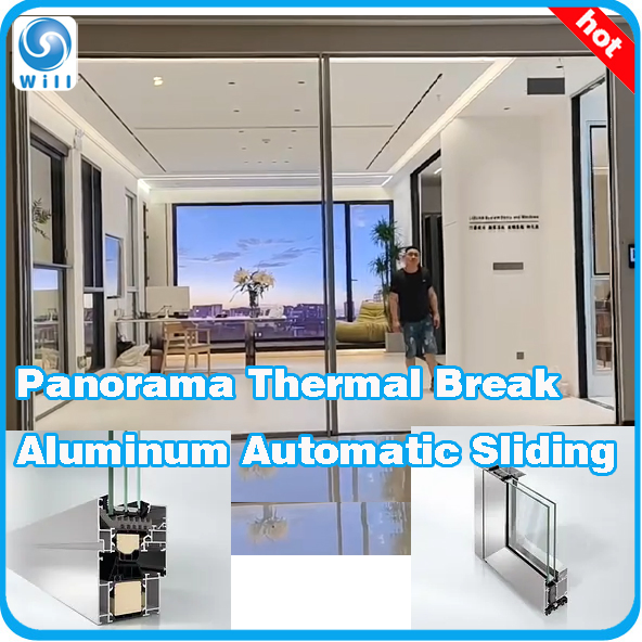 Automatic Panorama Thermal Break Aluminum Door