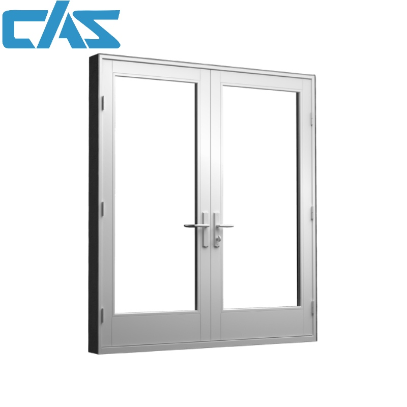 CAS Aluminium Modern Door Double Glazed Glass Low-E Thermal Break Hinged Casement Doors