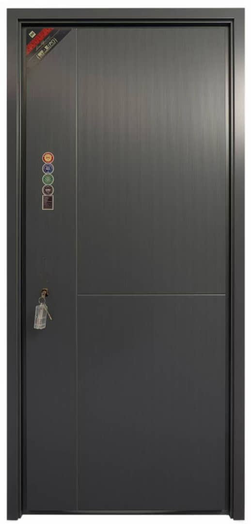 Win-Star Customized Windows and Doors Metal Door Entrance Security Metal Security Exterior Front WPC Wrought Iron Home Turkish PVC Steel Door with Handware