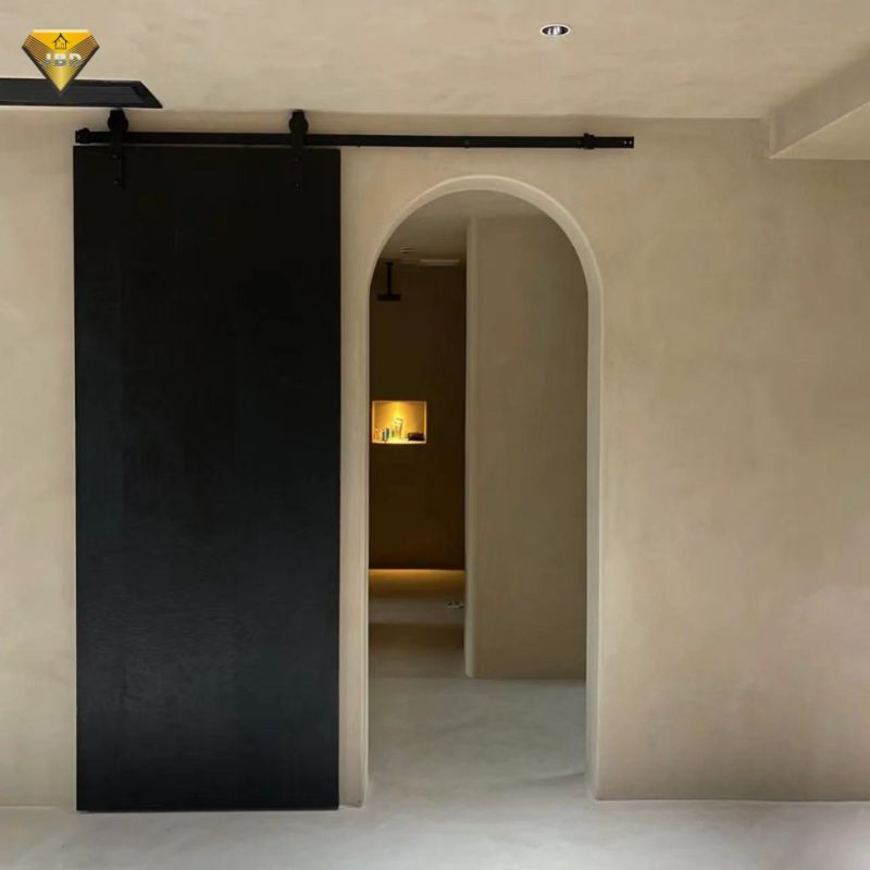 Prima Modern Design Interior Wood Door Wooden Sliding Barn Doors Upper Track Wood Barn Sliding Door