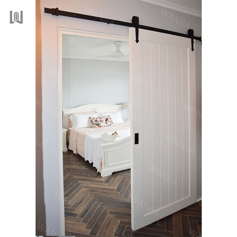 Wanjia Residential Interior Modern Design Sliding Barn Wood Interior Wooden Barn Doors