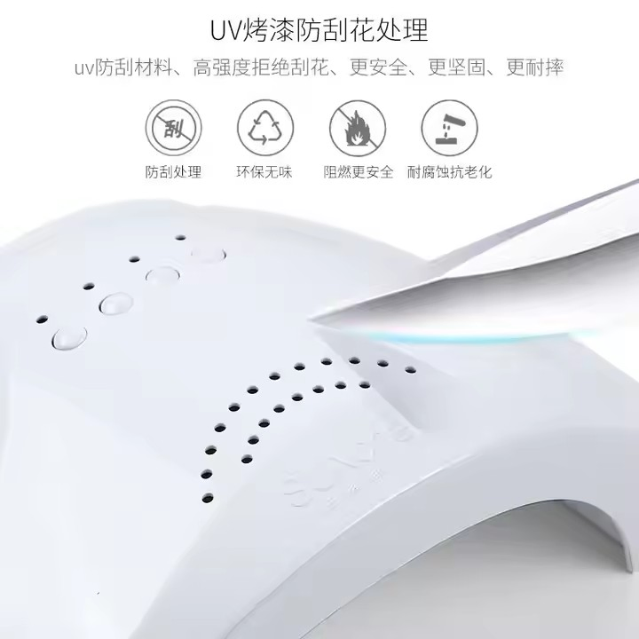 Nail Salon Gel Set Kit with UV LED Smart Nail Lamp for Manicure and Gel Polish Curing