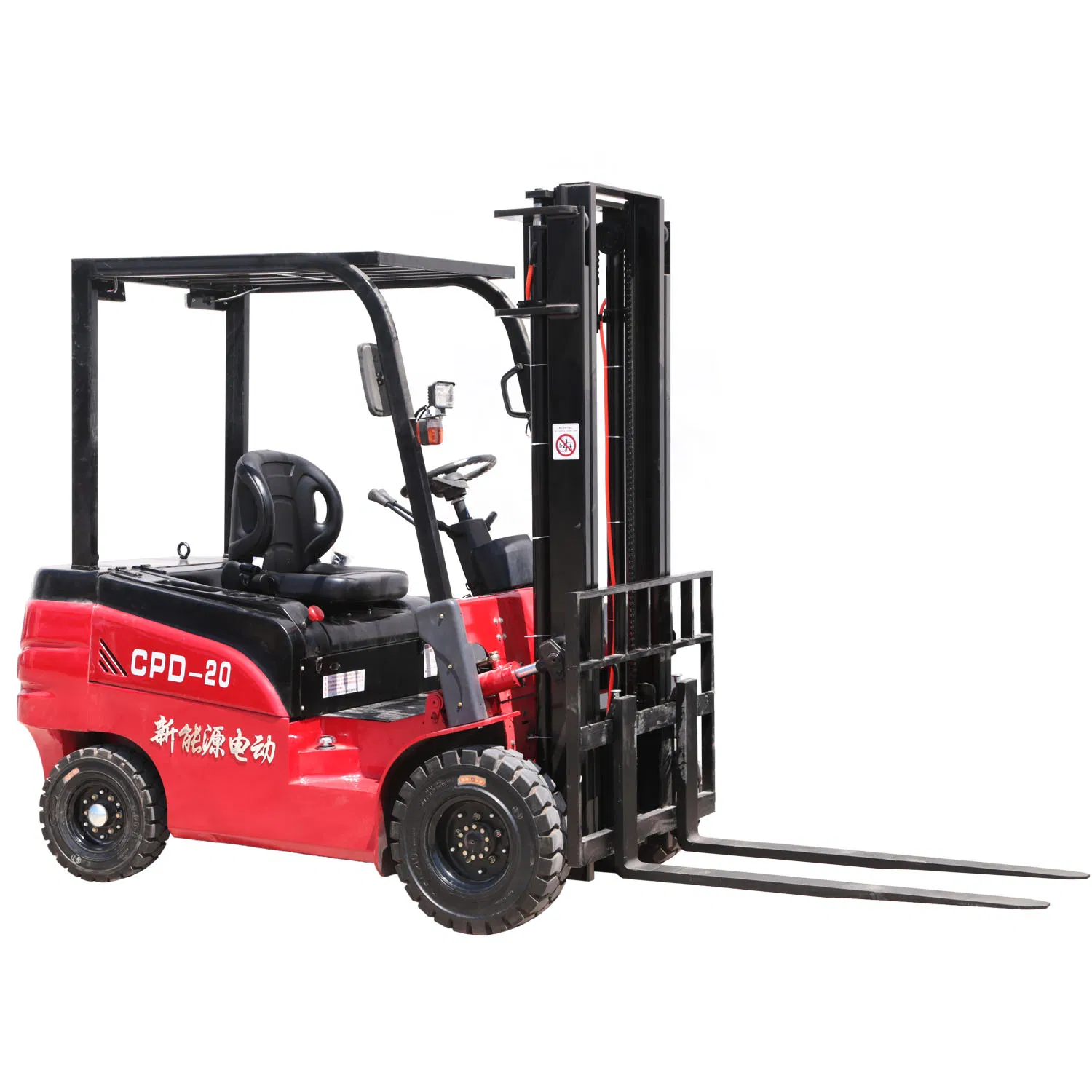 Lithium Battery Powered Electric Reach Stacker Forklift with 2.5t/Ton 2500kg Load Capacity
