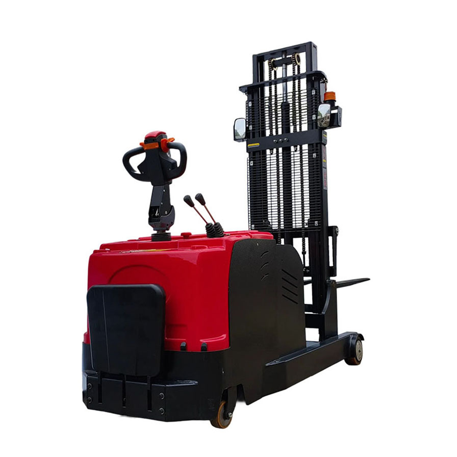 1.5t/2t Electric Stacker Stand-on Type Counterbalance Forklift for All Pallets