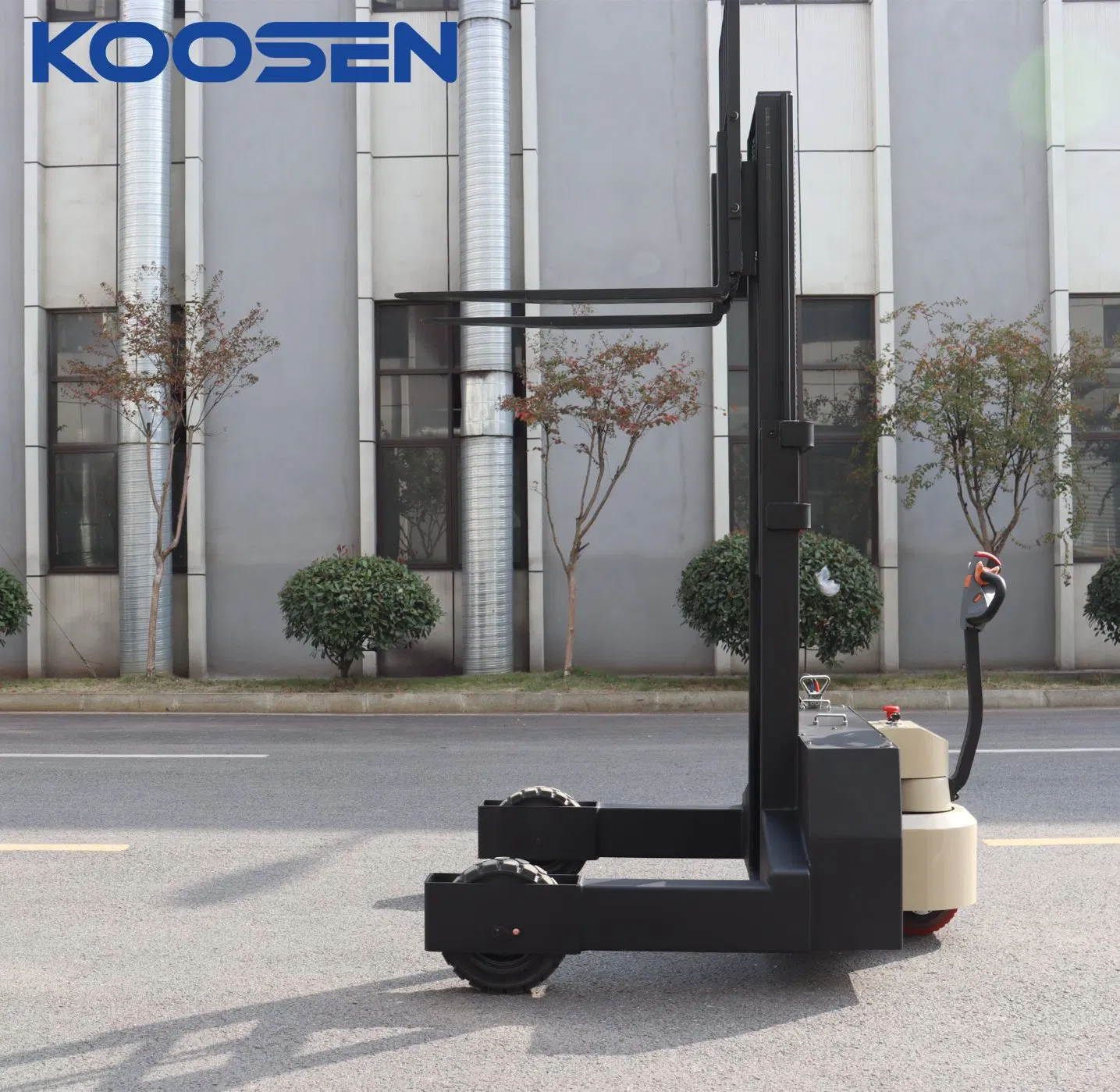 Electric Pallet Truck Stacker Industrial Walkie Stacker Rough Terrain Pallet Truck