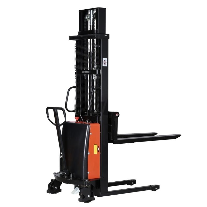 High-Reach Semi-Electric Stacker with 3500mm Max Height for Multi-Level Storage Racks