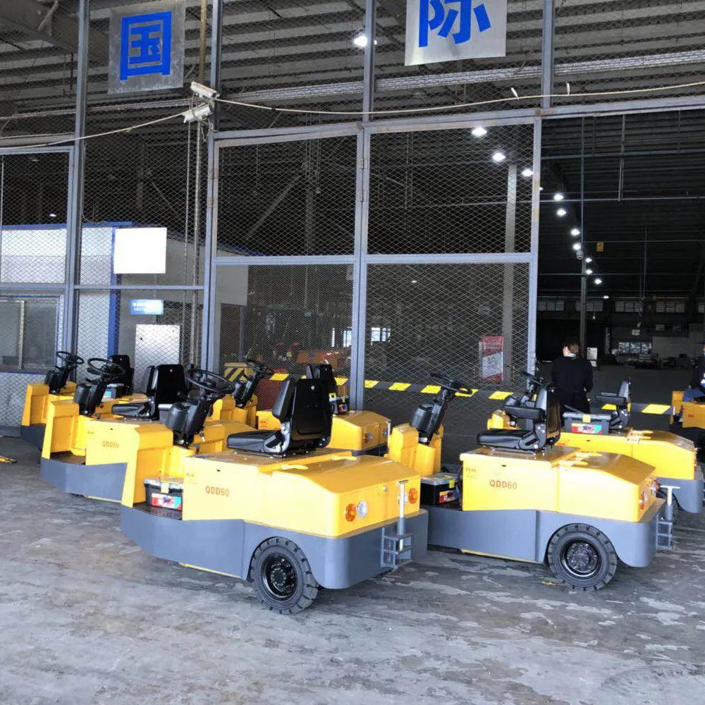 High Stability Electric Tow Tractors with H-Type Axle and Low Gravity Design