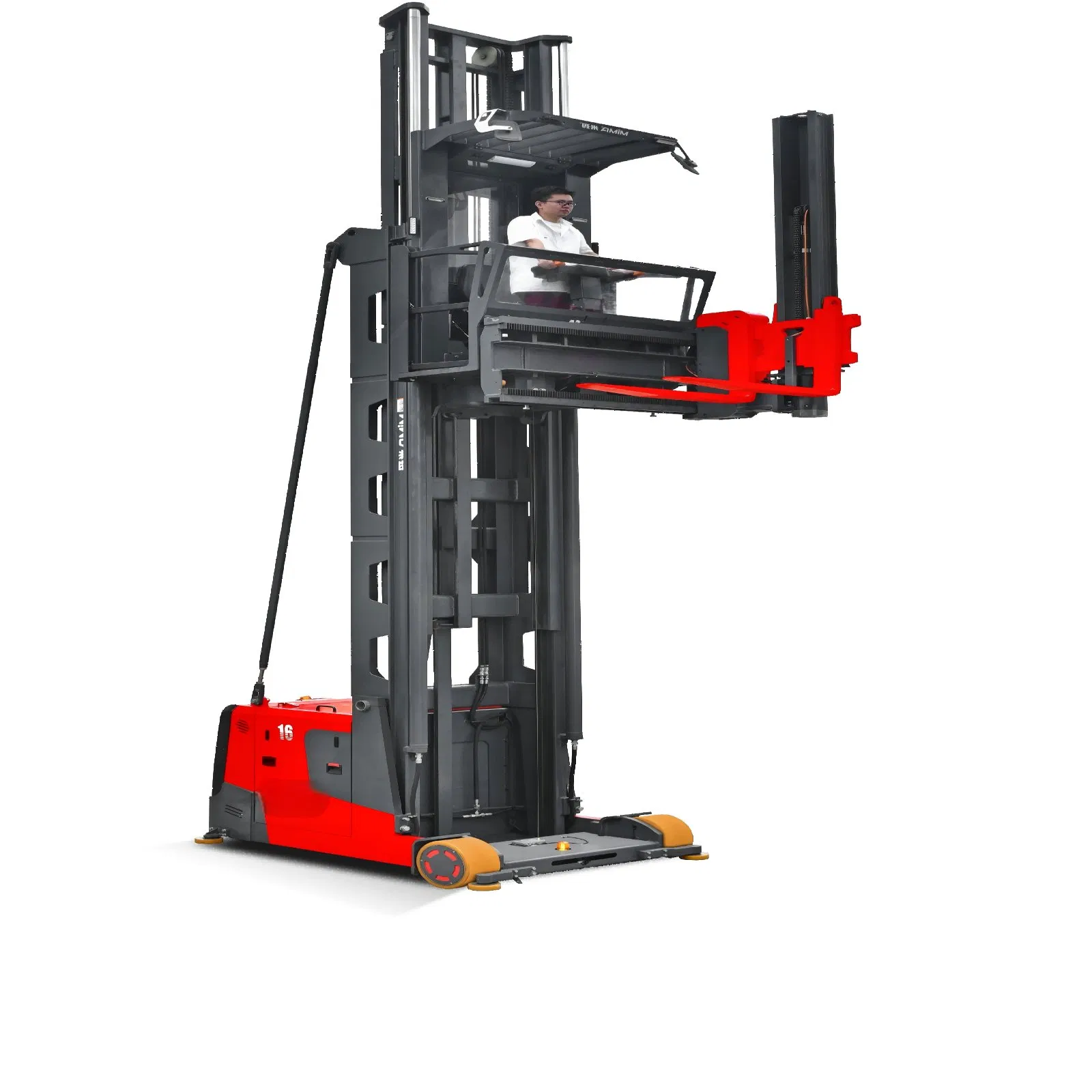 Three 3 Way Electric 1.5ton Narrow Aisle Reach Truck Pallet Stacker Vna Forklift