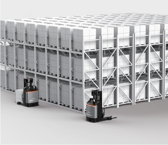 1000kg Capacity Compact Warehouse Agv Pallet Handling AMR Forklift Mobile Robot