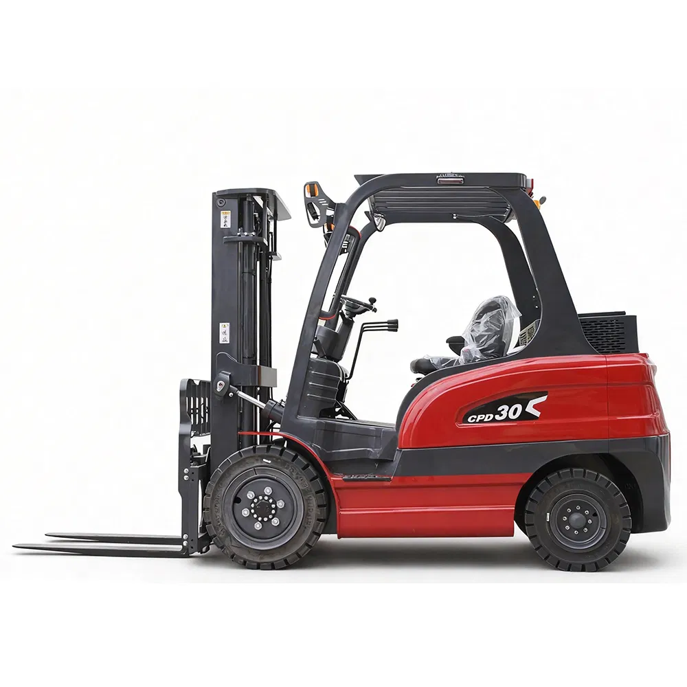 Factory 1t to 5t Seated Warehouse Counterbalance 4 Wheel Electric Forklift