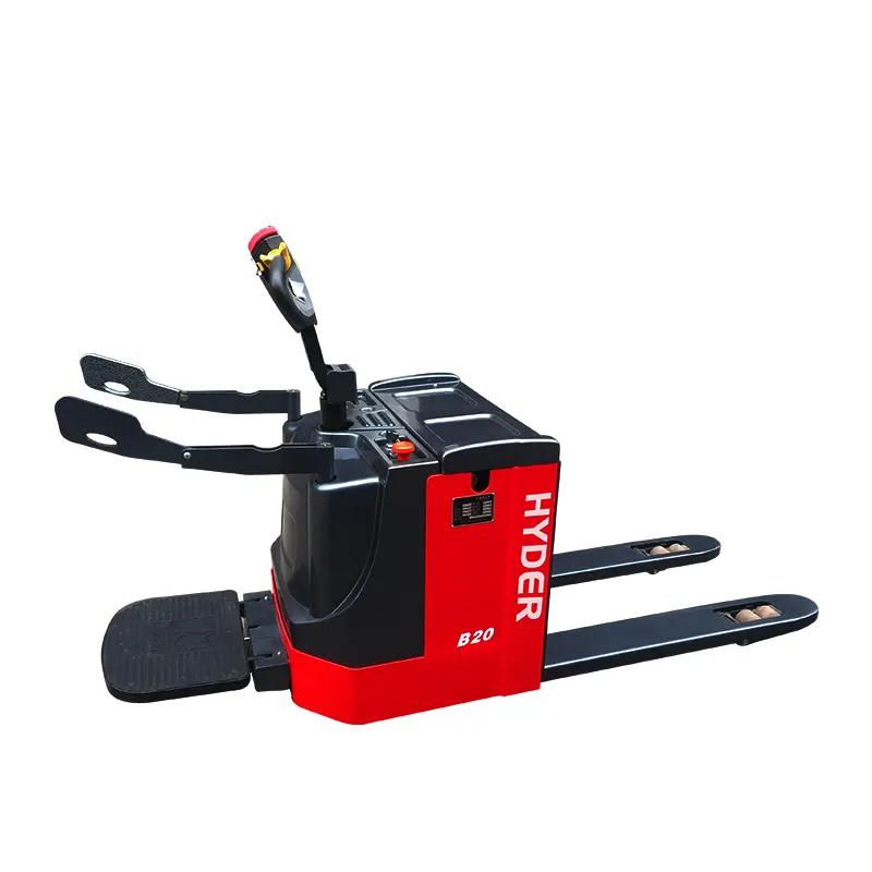 Electric Powered Rider Pallet Jack 4400lbs Capacity Stand on Pallet Truck