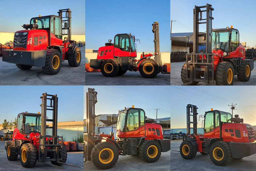 Rough Terrain Forklift Detail