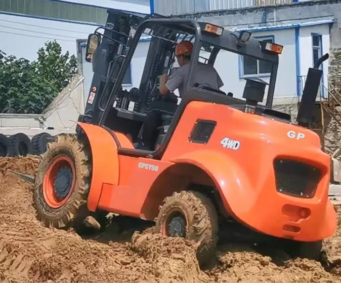 Rough Terrain Forklift View 3