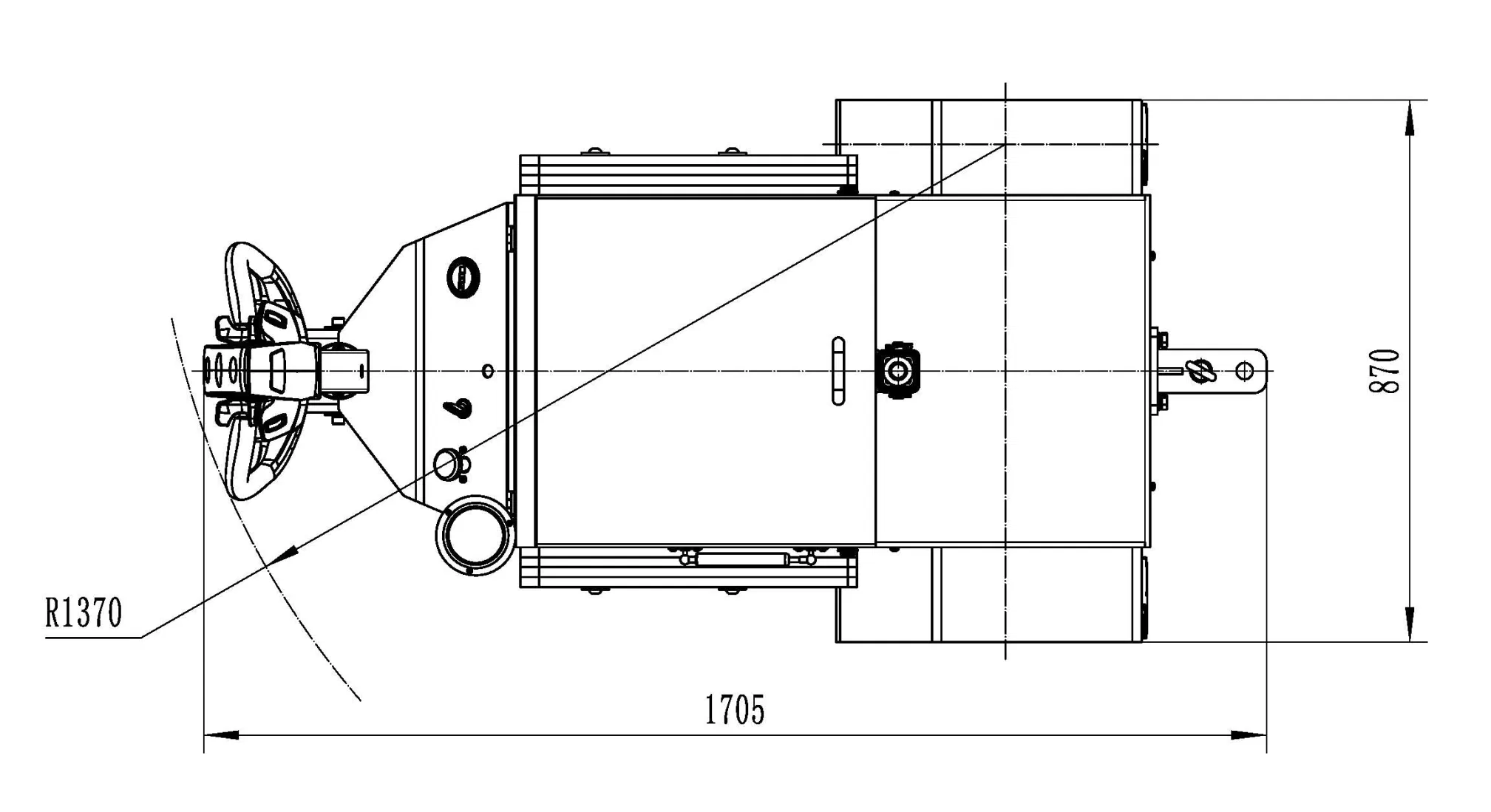 Compact Kl1200L Electric Tow Tractor for Efficient Hauling