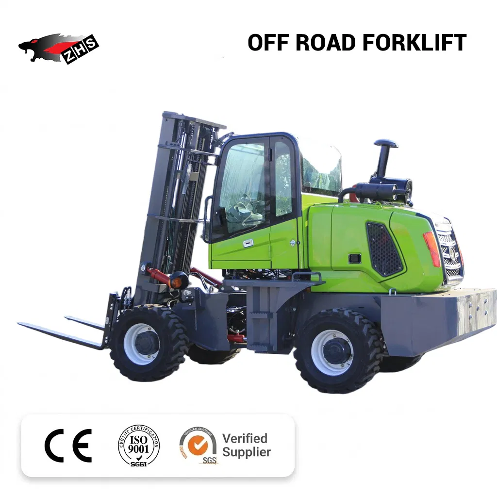 OEM ODM Mini 3 Ton Diesel with Side Loader Rough Terrain Forklift