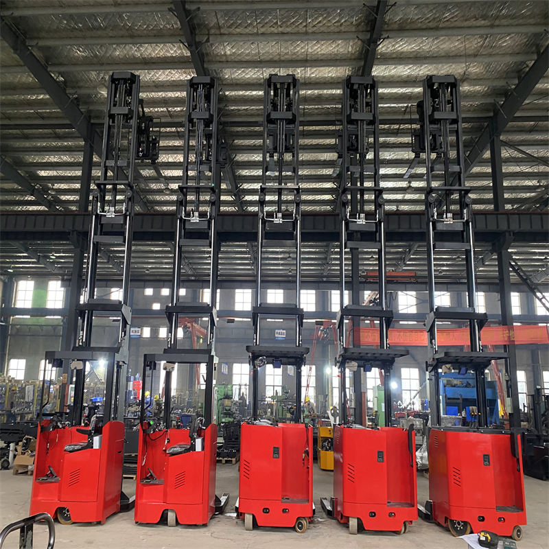 Heavy Duty Double Scissor Fork Electric Stacker with Extended Reach and High Lifting Capacity