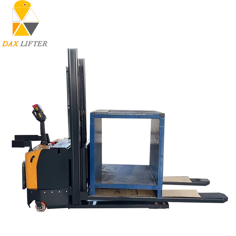 Warehouse Solution Electric Stacker 1500kg Pallet Truck with Polyurethane Wheels