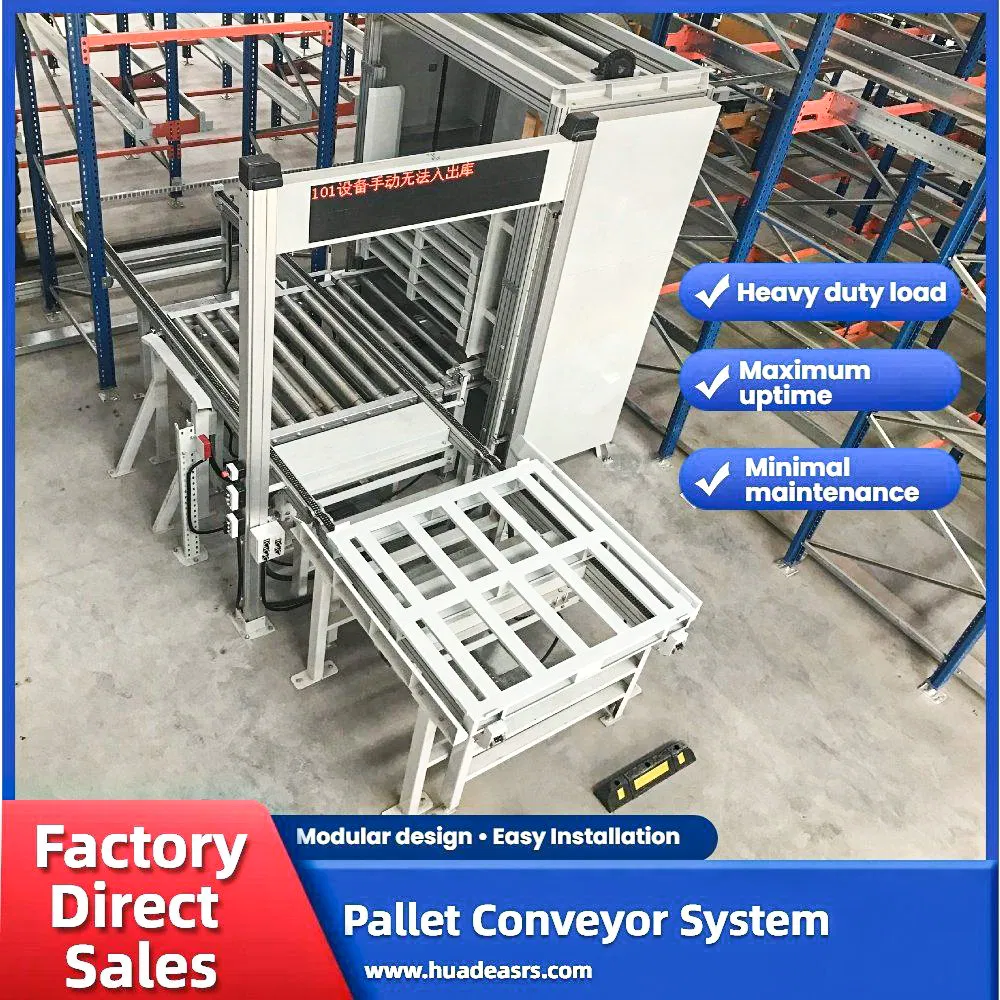 Storage Smart Automated Racks Industrial Pallet Conveyor System Automated Pallet Shelf
