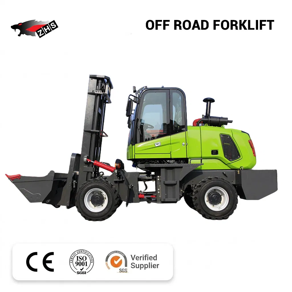 OEM ODM Mini 3 Ton Diesel with Side Loader Rough Terrain Forklift