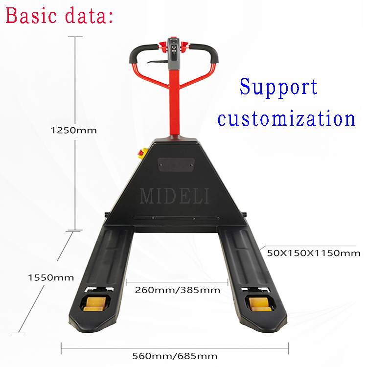 Warehouse Logistics Stacker New Condition Narrow Fork Small Electric Pallet Truck Forklift