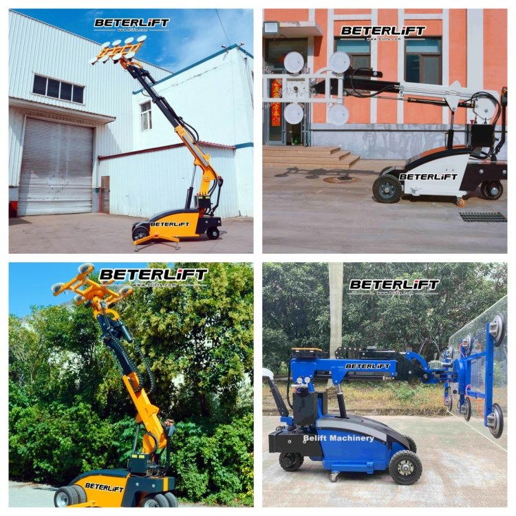 150kg 300kg 400kg 800kg Indoor Outdoor Rough Terrain Electric Tile Rotating Porcelain Vacuum Glass Lifter for Sale