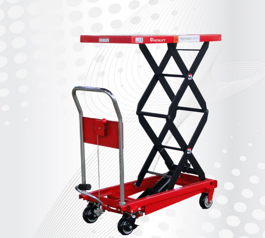 Heavy Duty 5 Ton Manual Forklift Truck with Strong Nylon PU Wheels